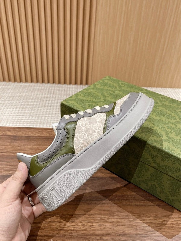 Gucci two-tone luxury sneakers view 6 minimalist modern build