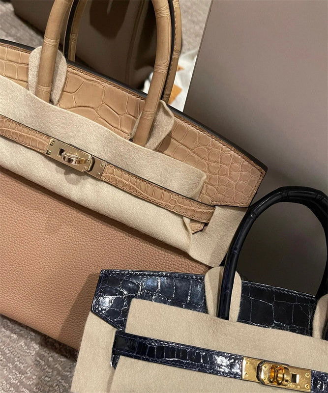 Side view of modernist structured handbag