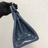 Close-up detail of structured bag design