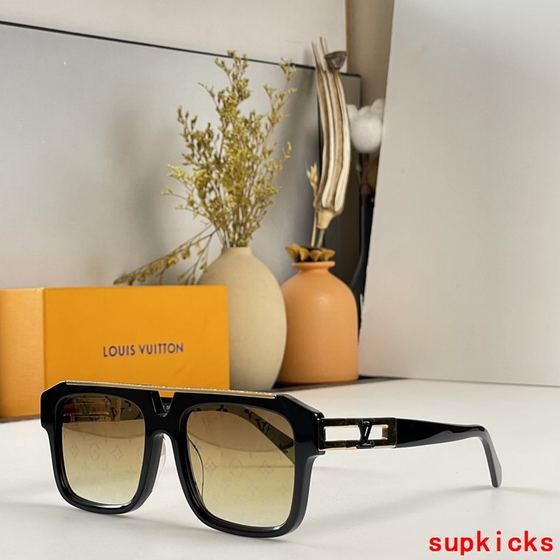 Lifestyle view of Louis Vuitton unisex sunglasses