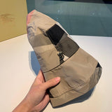Angled view of Burberry unisex cap