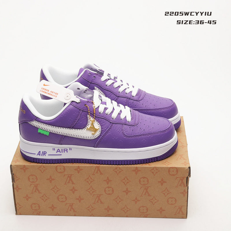 Nike Designer sneakers in bold contrast streetwear statement look front view