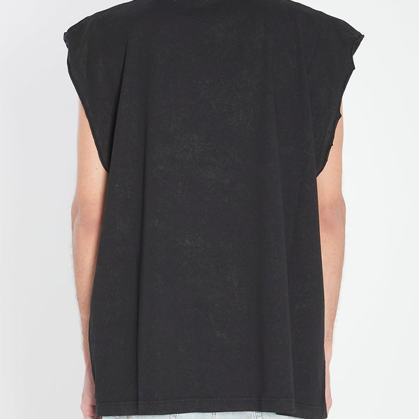Balenciaga T-Shirts- BALENCIAGA City of Angels Oversized Sleeveless T-Shirt - Size 02 Premium Designer Cotton T-Shirt