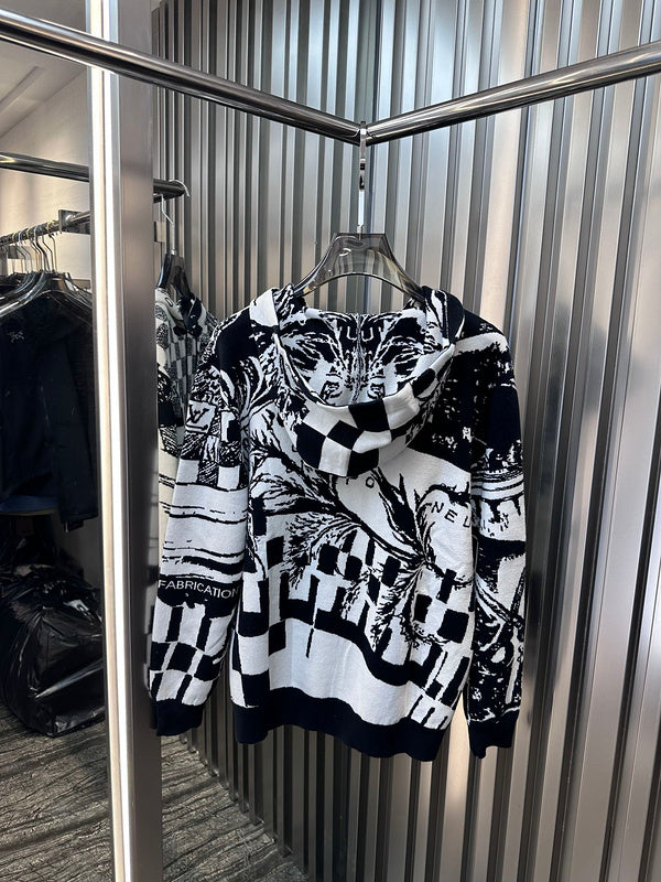 Back view of Louis Vuitton luxury clothing with everyday silhouette