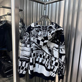 Back view of Louis Vuitton luxury clothing with everyday silhouette