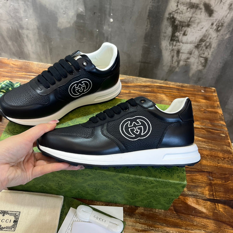 Gucci sneakers detailed view showing premium designer craftsmanship