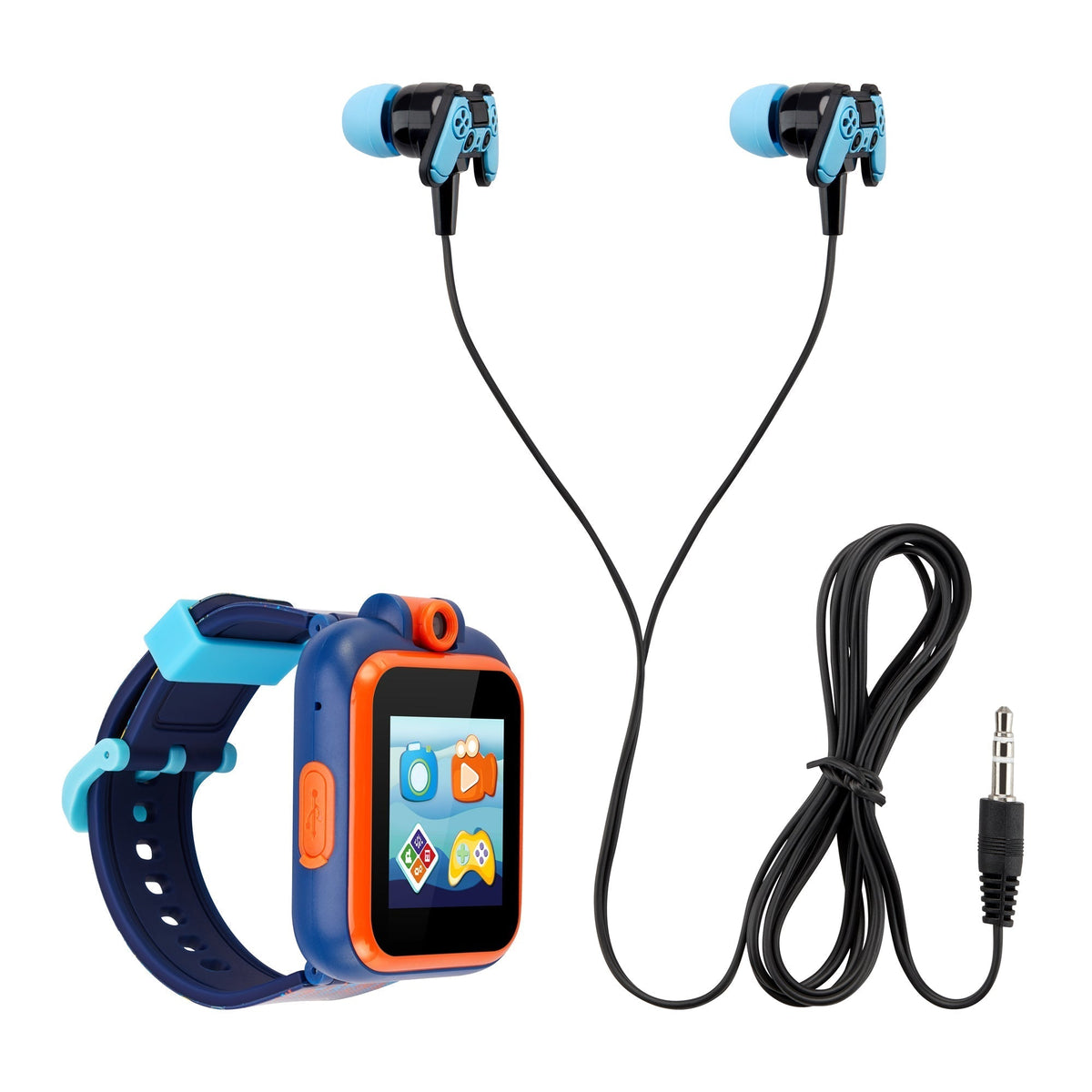 Front view of Playzoom Kids Smartwatch unisex blue watch