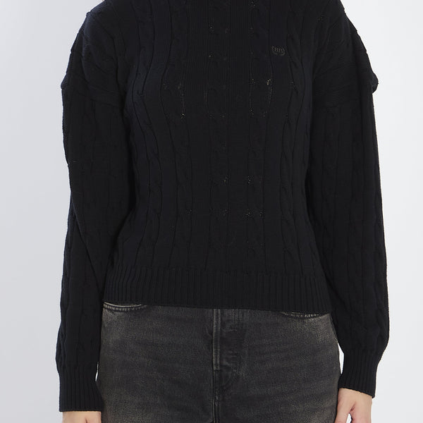 Balenciaga Sweaters? BALENCIAGA Oversized Logo Sweater - Size S Premium Casual Designer Knitwear