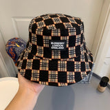 Angled view of Burberry unisex cap