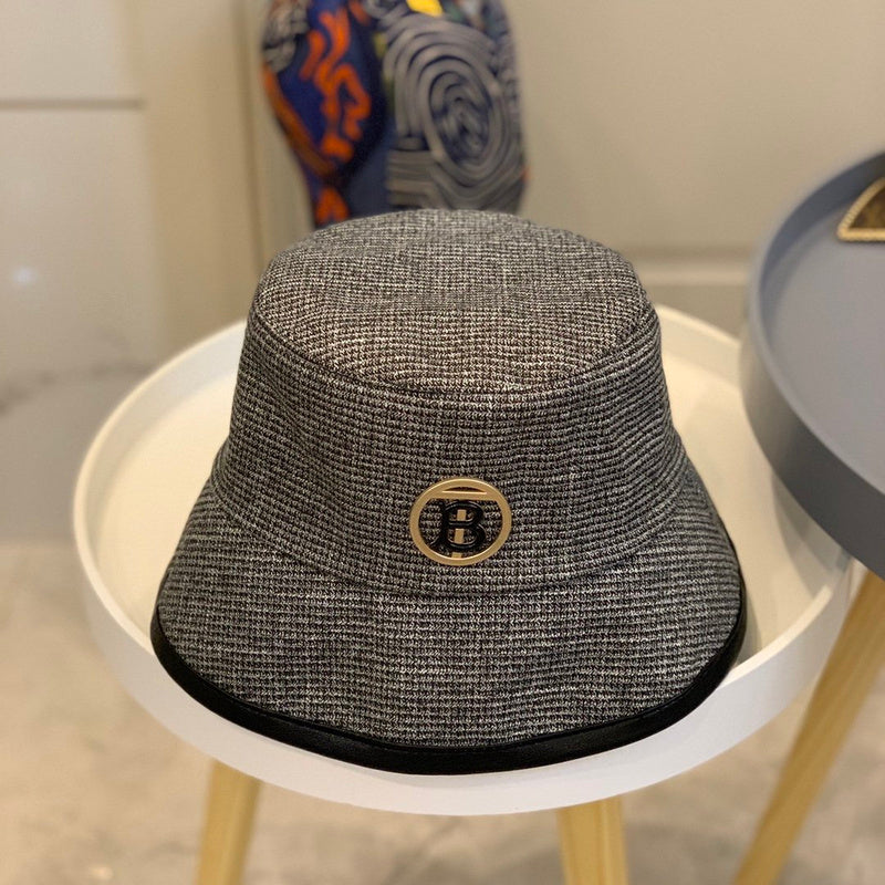 Close-up detail view of Burberry unisex cap