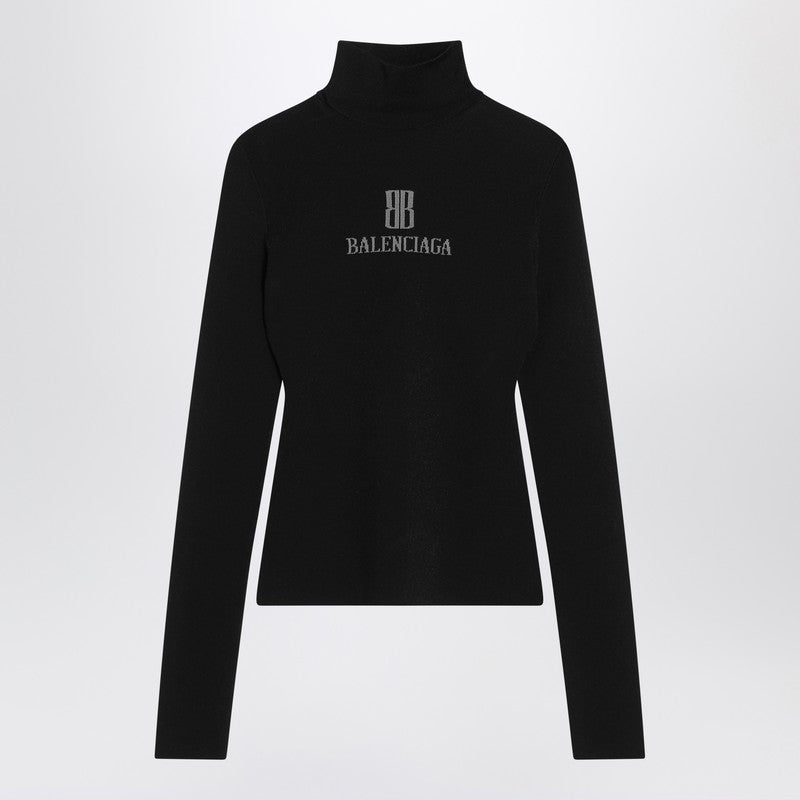 Balenciaga Accessories- Balenciaga Black Nano Bb Turtleneck Women Premium Everyday Designer Accessory