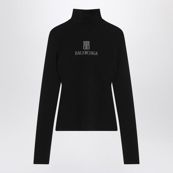 Balenciaga Accessories- Balenciaga Black Nano Bb Turtleneck Women Premium Everyday Designer Accessory