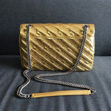 Modern Vegan Leather Handbag - Statement Silhouette | Women's Luxury Handbag #801 - back view (image 4) of designer-inspired handbag