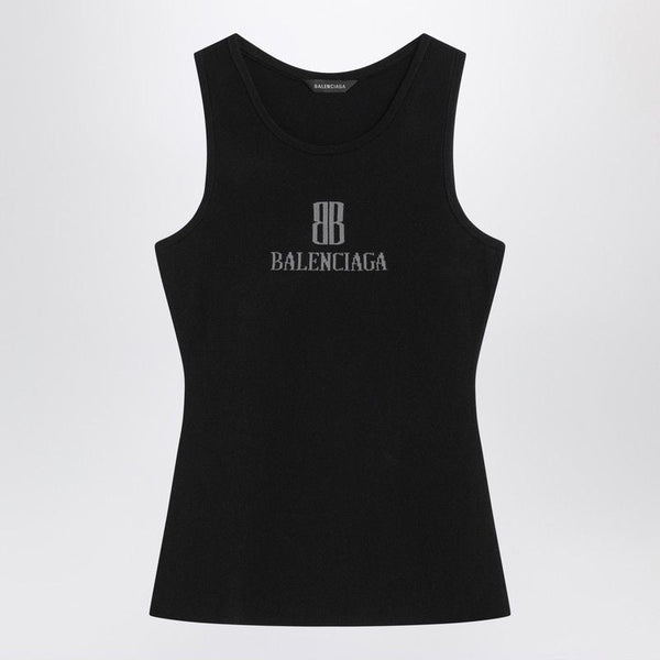 Balenciaga T-Shirts- BALENCIAGA Elegant Silk & Nylon Women's Top Premium Designer Cotton T-Shirt