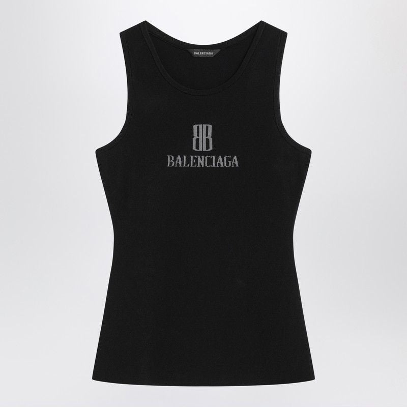 Balenciaga T-Shirts? BALENCIAGA Women's Mini Nano BB Tank Top Casual Everyday Designer Tee