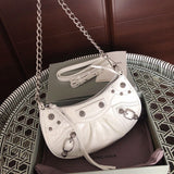 Front view of elevated chic women's handbag – women's luxury accessory