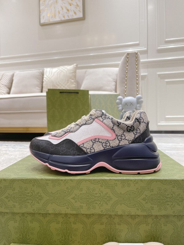 Gucci two-tone luxury sneakers view 8 sleek tonal finish