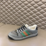Gucci tonal black luxury sneakers view 6 padded collar comfort