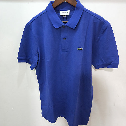 Back view of Lacoste luxury clothing with monogram-inspired silhouette
