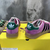 Gucci sneakers detailed view showing premium designer craftsmanship