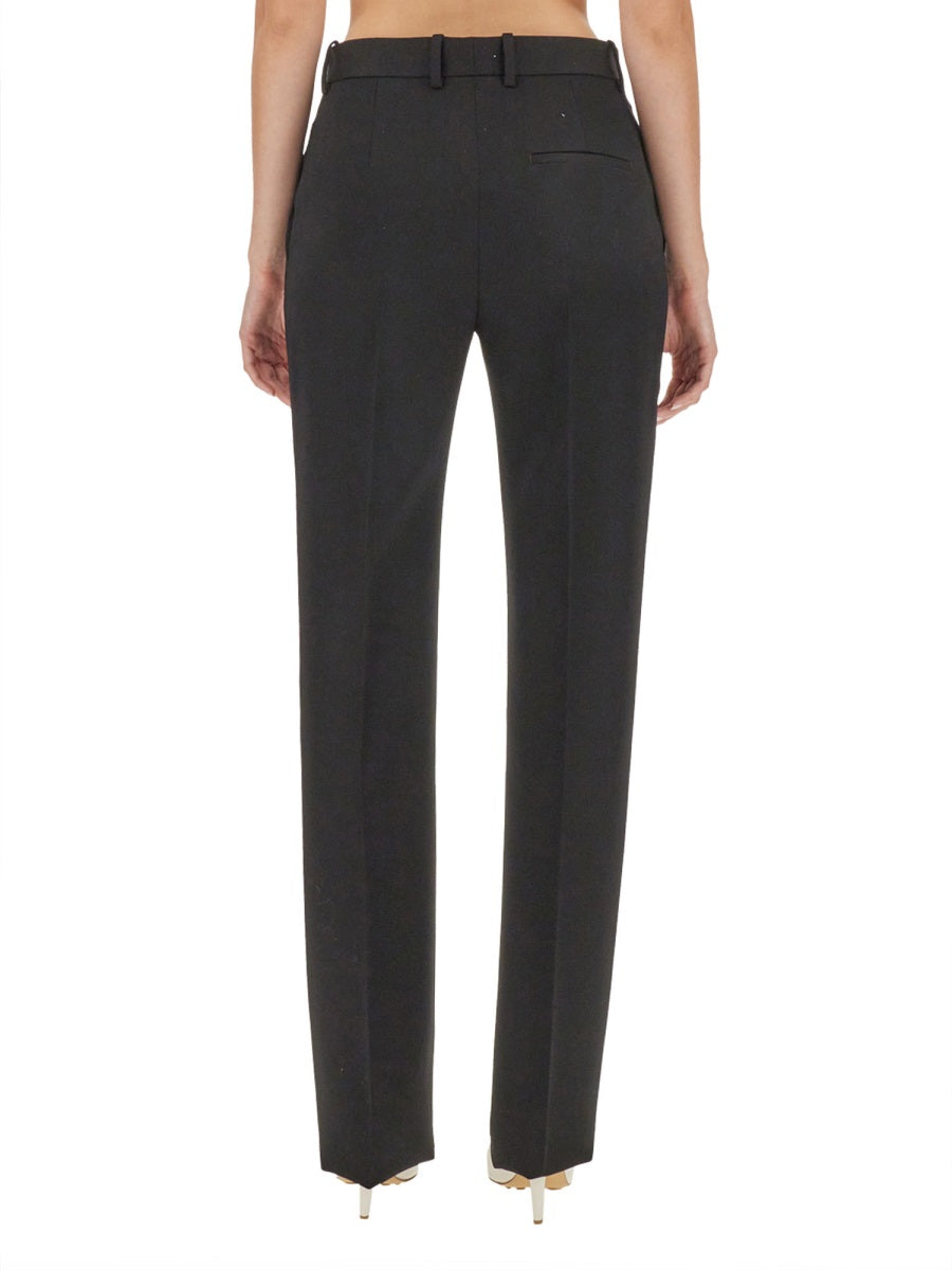Bottega Veneta premium pants detail and craftsmanship close-up
