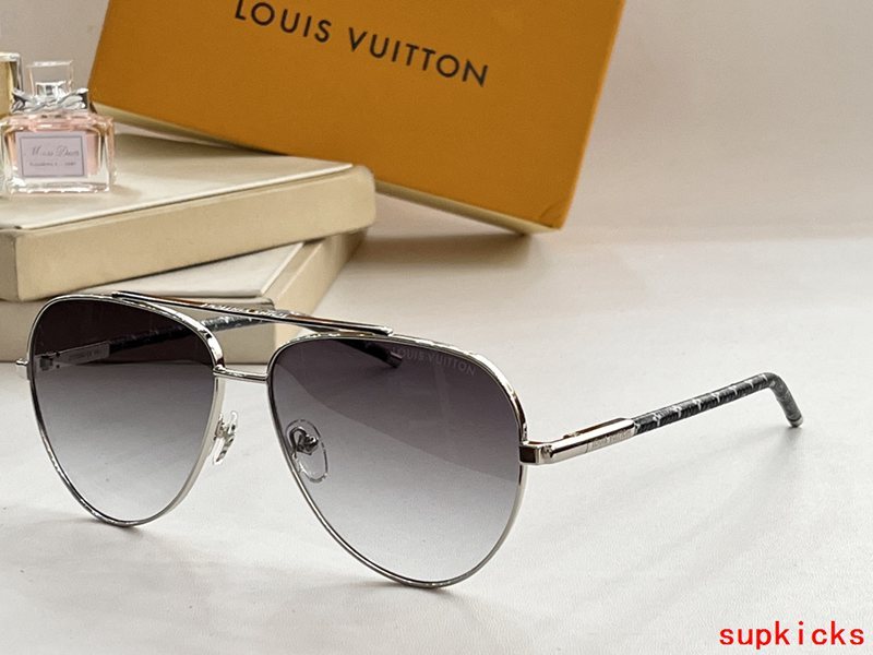 Side view of Louis Vuitton unisex sunglasses