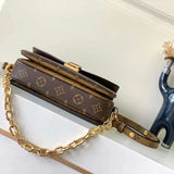 Styled lifestyle shot of modern everyday-luxe women's handbag – women's statement bag