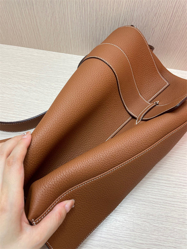  tailored structured bag detail view showing craftsmanship