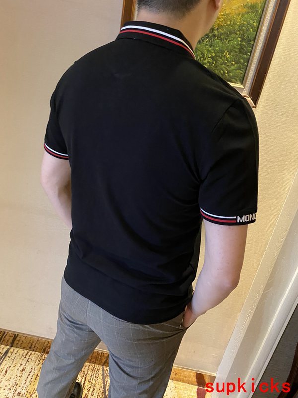 Back view of Moncler luxury clothing with tailored silhouette