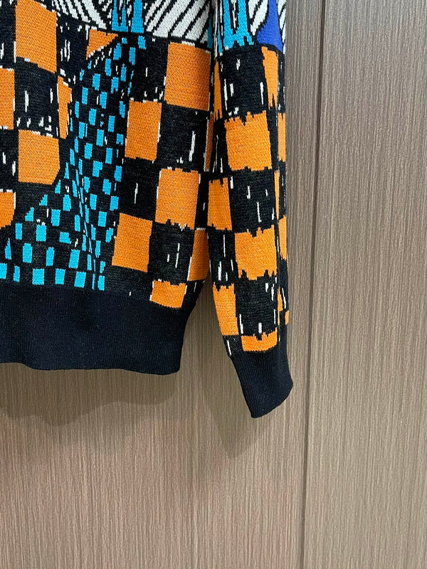 Back view of Louis Vuitton luxury clothing with logo-detail design