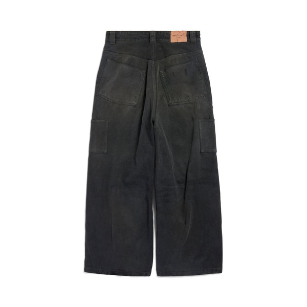 Balenciaga Pants- BALENCIAGA Distinctive Ripped Baggy Pants for Men Tailored Everyday Designer Pants