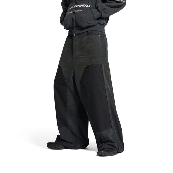 Balenciaga Pants? BALENCIAGA Distinctive Ripped Baggy Pants for Men Tailored Everyday Designer Pants