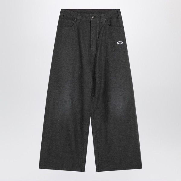 Balenciaga Jeans? BALENCIAGA Men's Stylish Denim Trousers with Embroidered Logo Classic Everyday Designer Jeans