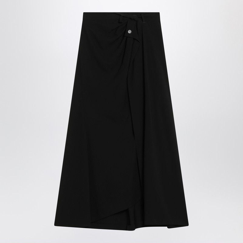 Balenciaga Skirts- BALENCIAGA Draped Mini Skirt with Twisted Design and Side Zip Closure Elegant Designer Casual Skirt