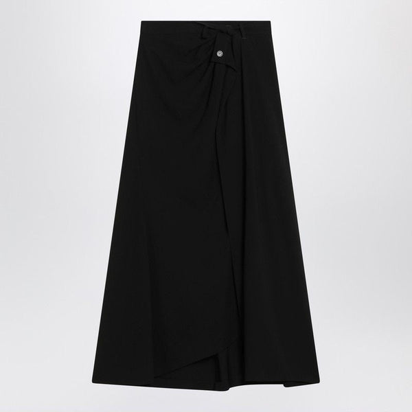 Balenciaga Skirts- BALENCIAGA Draped Mini Skirt with Twisted Design and Side Zip Closure Elegant Designer Casual Skirt