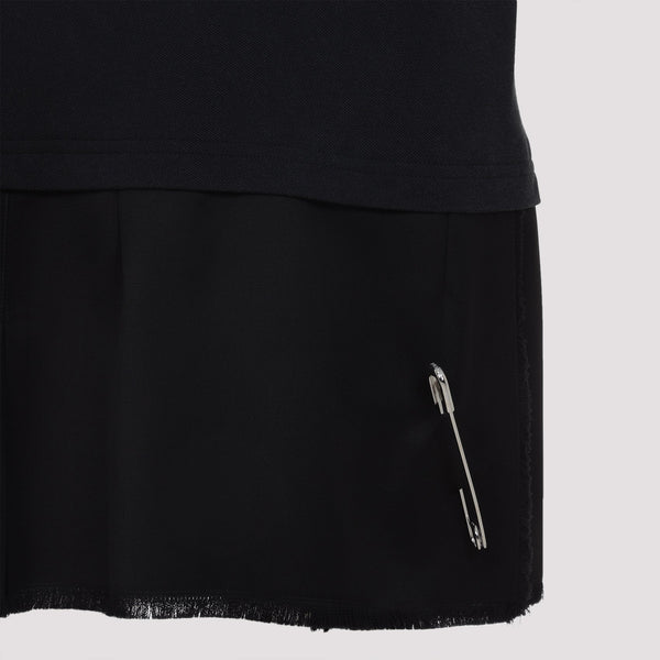 Balenciaga Polo Shirts? BALENCIAGA Layered Polo Mini Dress for Women Premium Everyday Polo Shirt