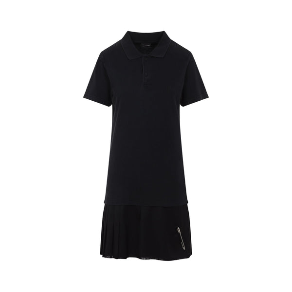 Balenciaga Polo Shirts- BALENCIAGA Layered Polo Mini Dress for Women Premium Everyday Polo Shirt