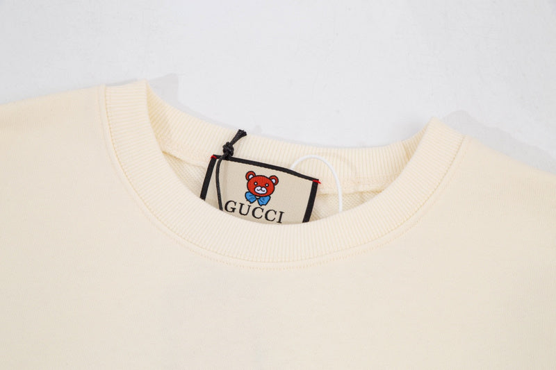 Close-up detail shot of Gucci luxury clothing with everyday silhouette