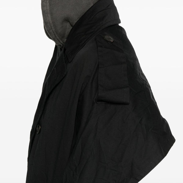 Balenciaga Jackets- BALENCIAGA Double-Breasted Cotton Cape Sleeve Coat for Women - FW25 Stylish Everyday Designer Outerwear