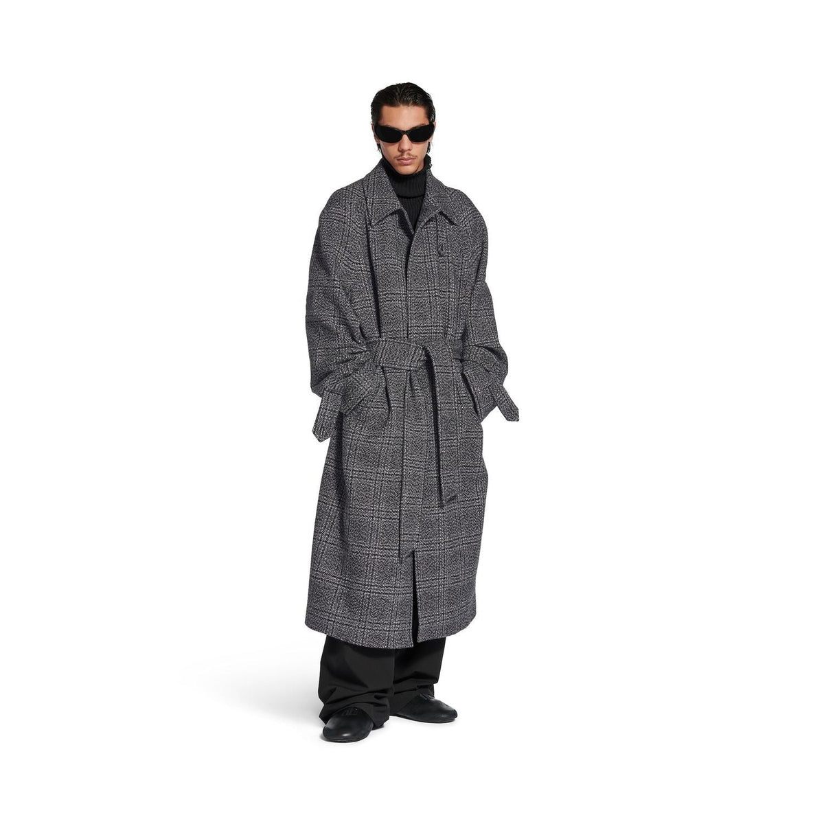 Balenciaga outerwear side profile designer luxury fashion
