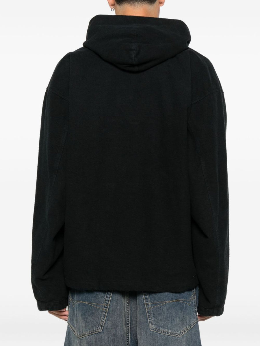 Balenciaga Jackets? BALENCIAGA Men's Two-Way Zip Hooded Jacket Luxury Designer Outerwear Jacket