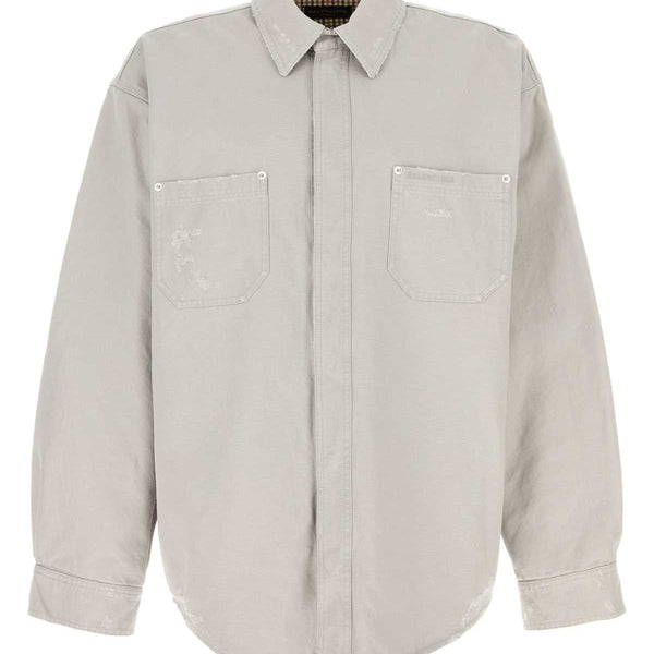 Balenciaga Tops? BALENCIAGA Oversized Cotton Workwear Shirt for Men Elegant Everyday Designer Top