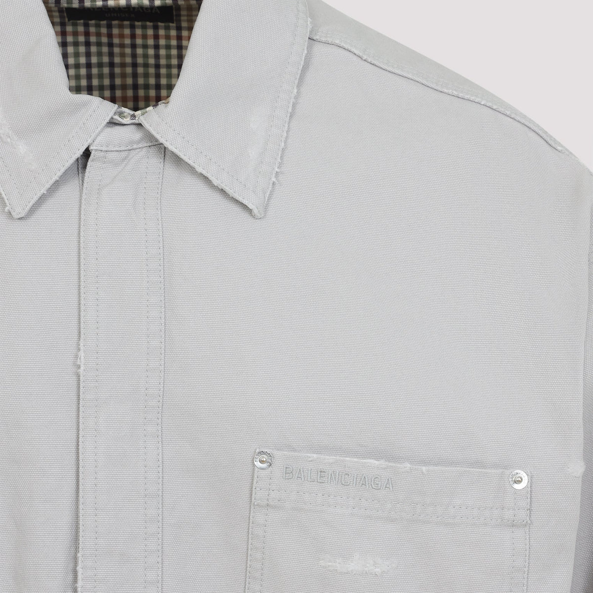 Balenciaga Tops? BALENCIAGA Oversized Cotton Workwear Shirt for Men Elegant Everyday Designer Top