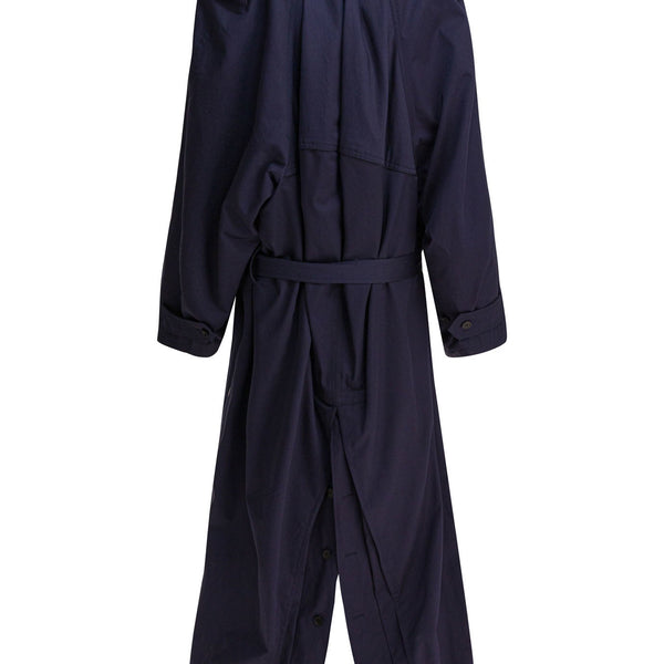 Balenciaga Jackets- BALENCIAGA Draped Neck Trench Jacket Luxury Designer Outerwear Jacket