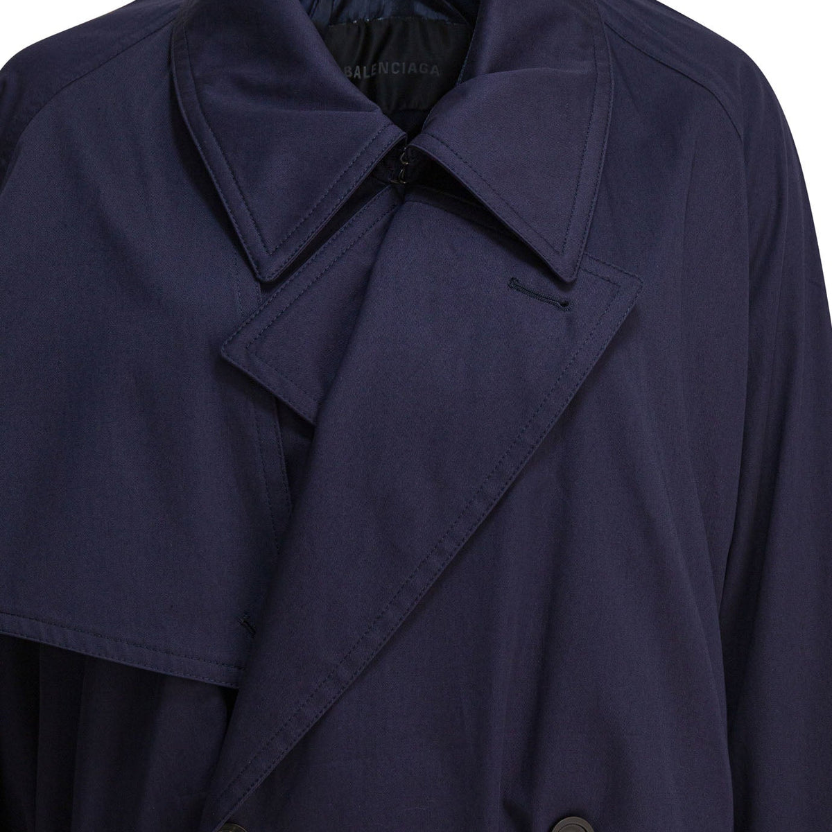 Balenciaga Jackets- BALENCIAGA Draped Neck Trench Jacket Luxury Designer Outerwear Jacket