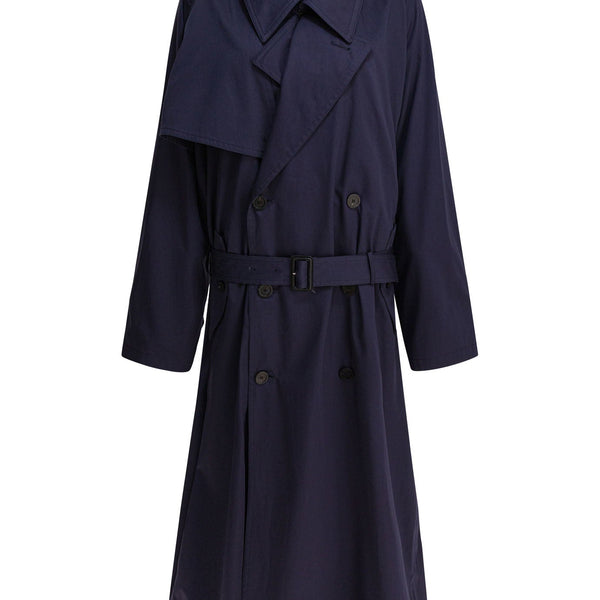 Balenciaga Jackets- BALENCIAGA Draped Neck Trench Jacket Luxury Designer Outerwear Jacket