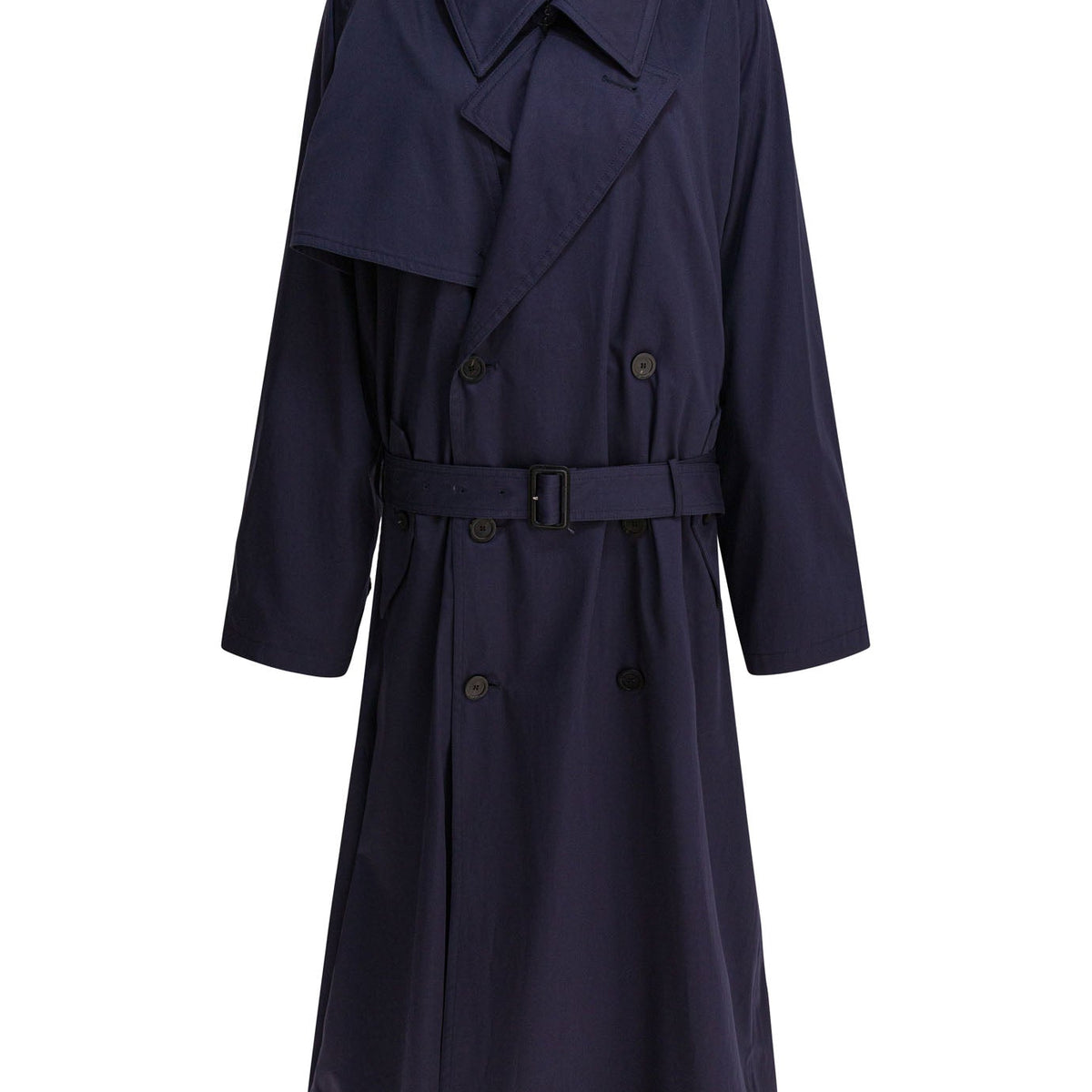 Balenciaga Jackets? BALENCIAGA Draped Neck Trench Jacket Stylish Everyday Designer Outerwear