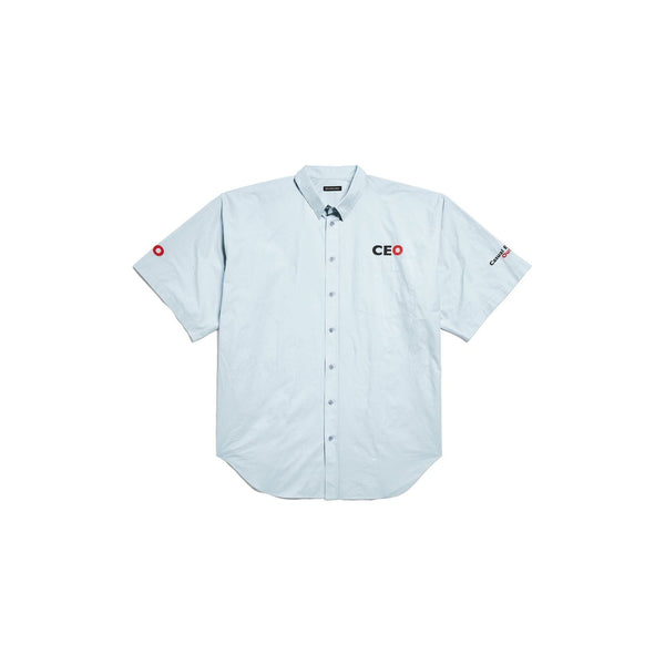 Balenciaga Tops? BALENCIAGA Oversized Poplin Shirt for Men - S S Elegant Everyday Designer Top
