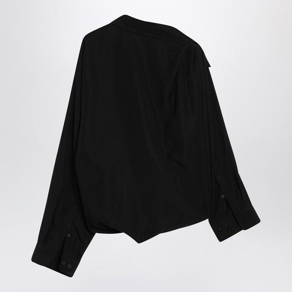 Balenciaga Tops? BALENCIAGA One-Shoulder Fluid Poplin Shirt Elegant Everyday Designer Top