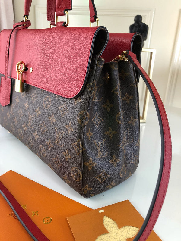 Interior view of classic elevated women's handbag – women's statement bag